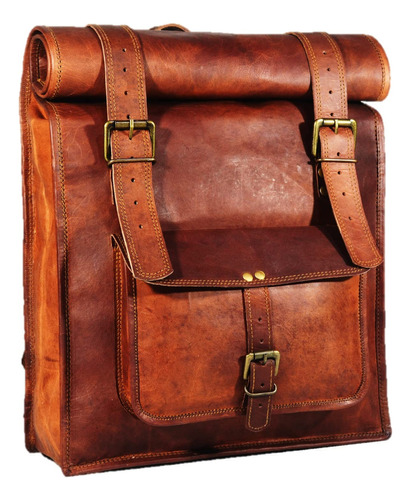 Mochila De Cuero Vintage Para Hombre Urban Dezire