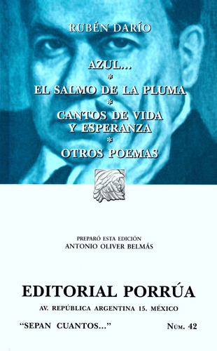Azul Y Otros Poemas Sc042 - Rubén Darío - Porrúa