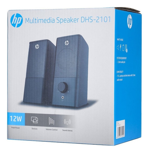 Parlante Multimedia Dhs-2101 Color Negro 12 Watios