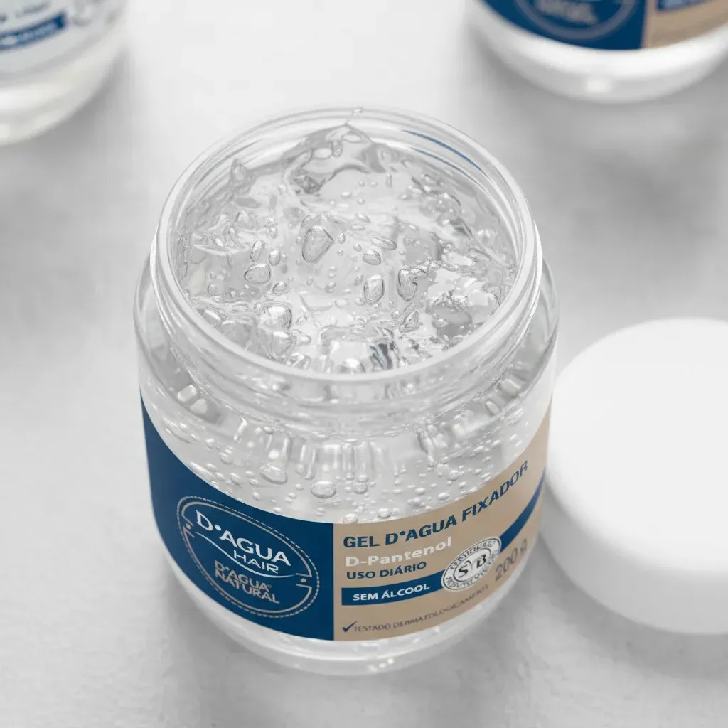 D'Agua Natural Gel Fixador de Penteados para Cabelos 200g Uso Diário — miniatura 7