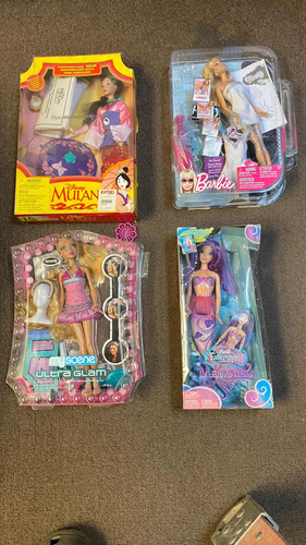 Muñecas Barbie Usadas 9.5 De 10 Cajas Original Pzas Unicas