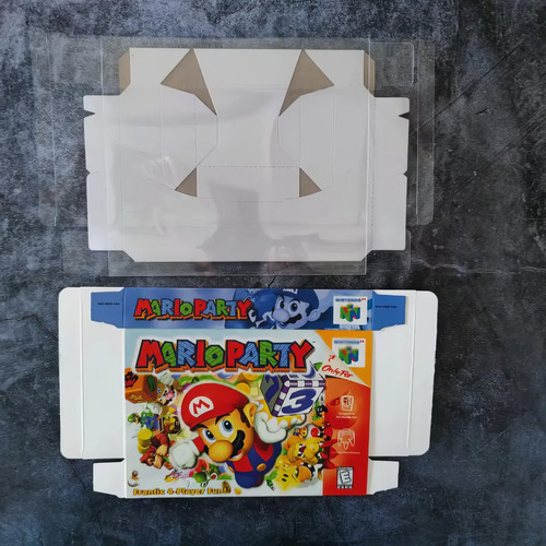 Protector Juegos Retro Caja De Plástico Laminado Party 1