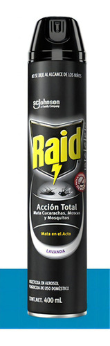 Raid Insecticida Accion Total Contra Insectos Floral 285 Ml