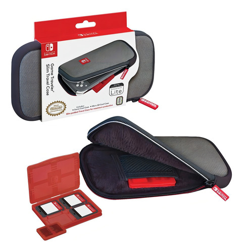 Funda de viaje Nintendo Slim, color negro