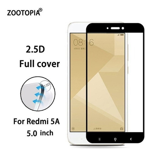 Vidrio Templado Xiaomi Redmi 5a Cubierta Completa