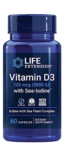 Extensión De Vida Vitamina D3 125 Mcg (5000 Iu) Con F0hsq