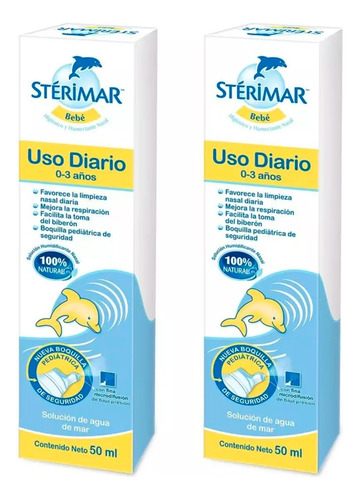 Sterimar Bebé Uso Diario 2 Unidades De 50ml