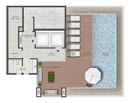 Imagen 5 de 5 de Departamento - Candioti Sur