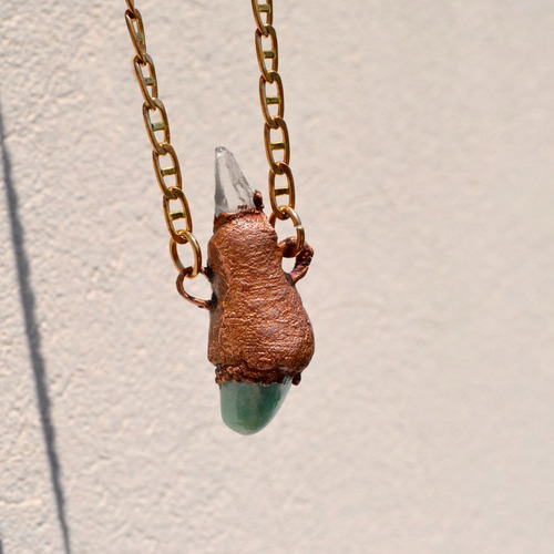 Imagen 7 de 7 de Collar Amazonita, Cuarzo Cristal, Set De Piedras, Cod1