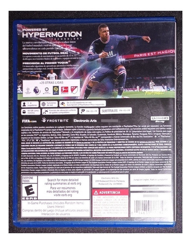 Fifa 22 Juego Ps5 Físico (Usado)