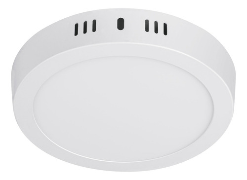 Luminario Led Tipo Plafón 12 W, Redondo, Luz De Día; 46713 Blanco
