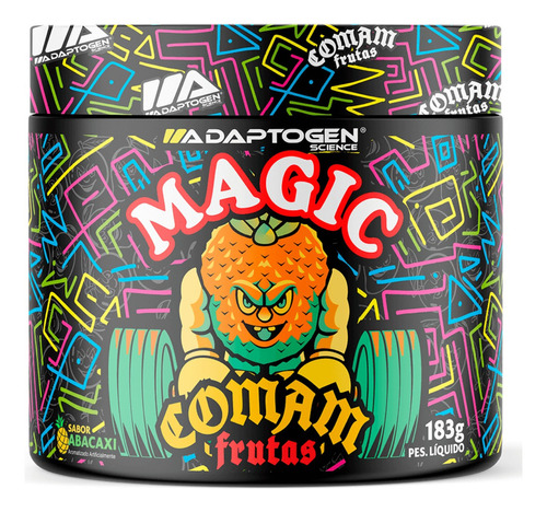 Pré Treino Magic Comam Frutas 183g Sabor Abacaxi - Adaptogen