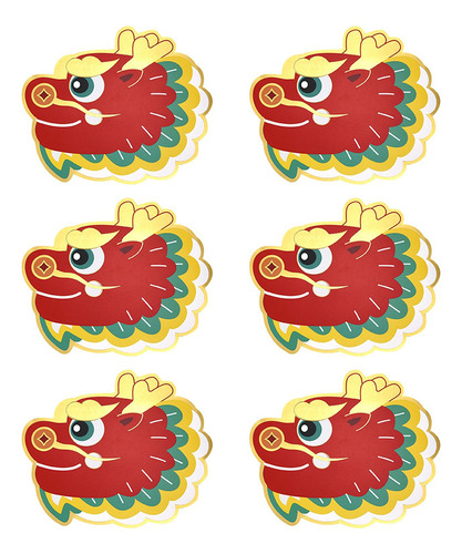 4 X 6x Sobres Rojos De Año Nuevo Hong Bao Deseos Verde