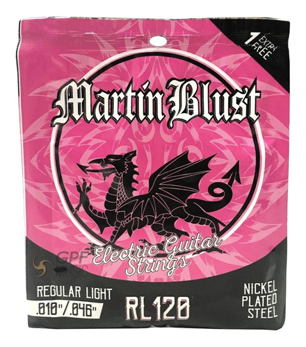 Encordado Para Guitarra Electrica Martin Blust 09 - 010