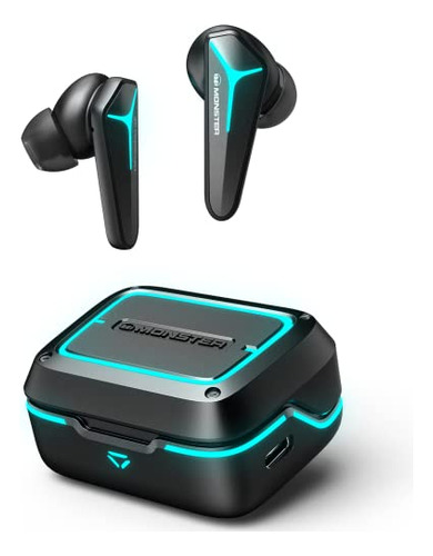 Auriculares Gaming Tws Monster Mission V1, Bluetooth 5.0,