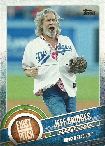 Barajita Jeff Bridges First Pich Topps 2015 #fp-01 Dodgers
