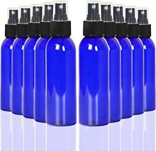 Youngever Paquete De 10 Botellas De Plástico Azul De 4