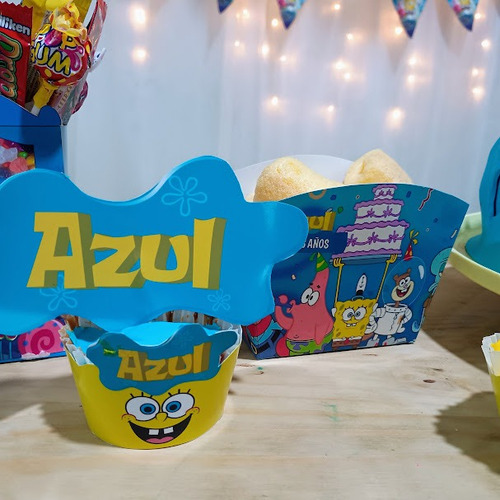 Bob Esponja Cumpleaños Kit Imprimible Personalizado