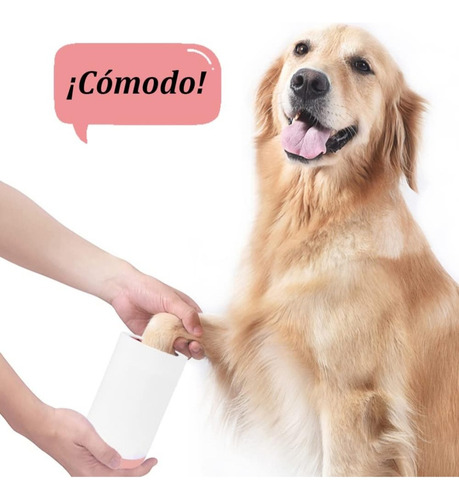 Limpiador De Patas Para Perro De Silicona Rosa Carno (s)