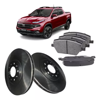 Kit Discos Y Pastillas P/ Fiat Toro Jeep Renegade Kitx2