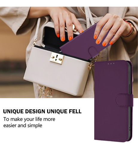 Funda Para Motorola Edge 50 Fusion-kickstand, Ranuras Tipo Cartera, A Prueba De Golpes, Piel Mate, Cartera De Piel