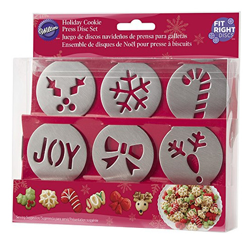 Conjunto De Discos Wilton De 6 Peças Fit Right Holiday Cooki