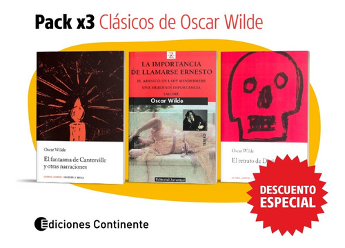 Pack Oferta 3 Libros Clasicos De Oscar Wilde Oferta