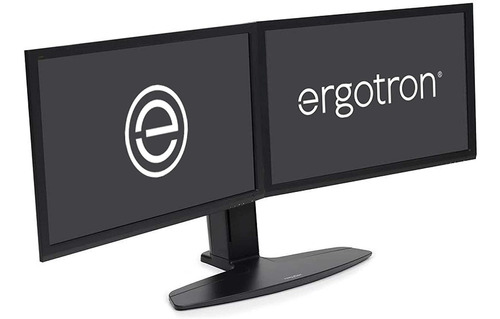 Soporte De Escritorio Para 2 Monitores Hasta 24  Negro