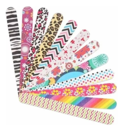 Lima Para Uñas Con Diseño 18 Cm Lote 50 Pz Mayoreo