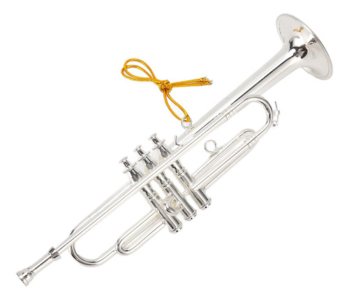 Modelo De Trompeta En Miniatura, 14 Cm, 5.5 Pulgadas, Plata