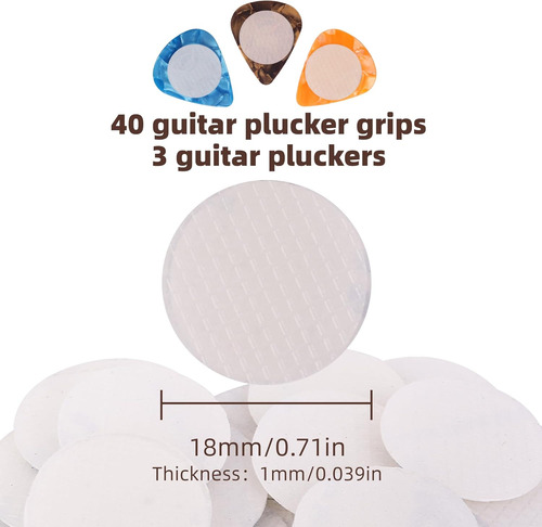 40 Agarres Para Púas De Guitarra - Mejora El Control Y La Su