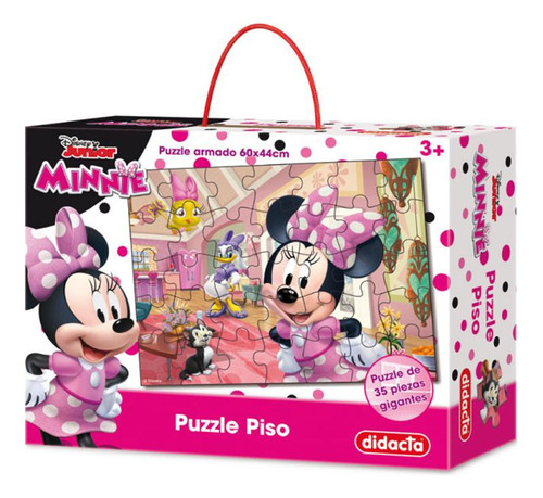 Puzzle De Piso Disney Minnie 35 Piezas Didacta Oferta