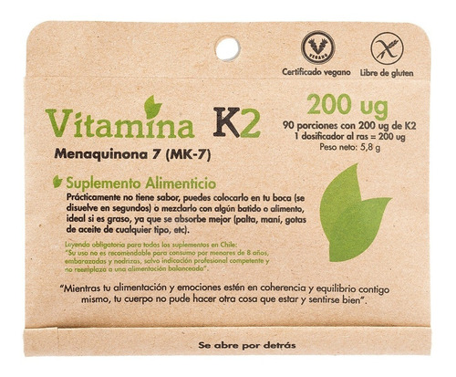 Vitamina K2 200ug