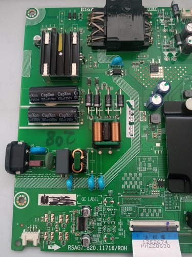 Rsag7 820 11716 Mainboard Hisense 50a65hv Serie Tm2 (Usado)