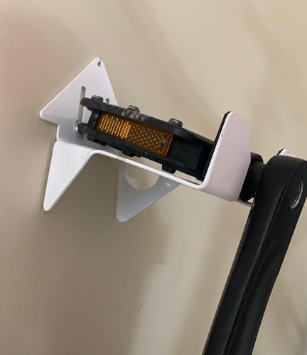 Imagem 4 de 8 de Suporte De Parede Bicicleta Decora Bike Horizontal Pendurar Cor Branco