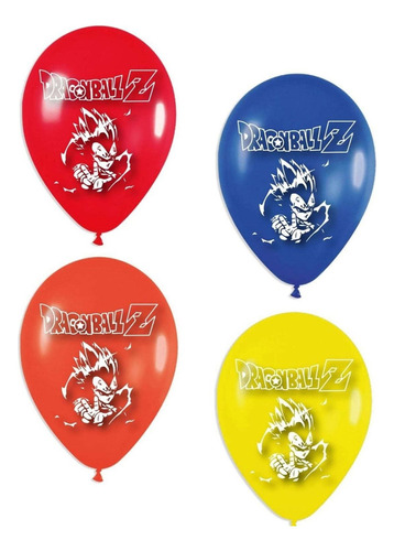 Globos Bombas Estampados X20u Dragon Ball Z