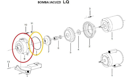 Corpo Da Bomba A Hidromassagem Jacuzzi S/ Pre-filtro