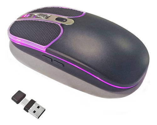 Dancesoul Mouse Inalambrico Con Boton De Cuero, Mouse Para L