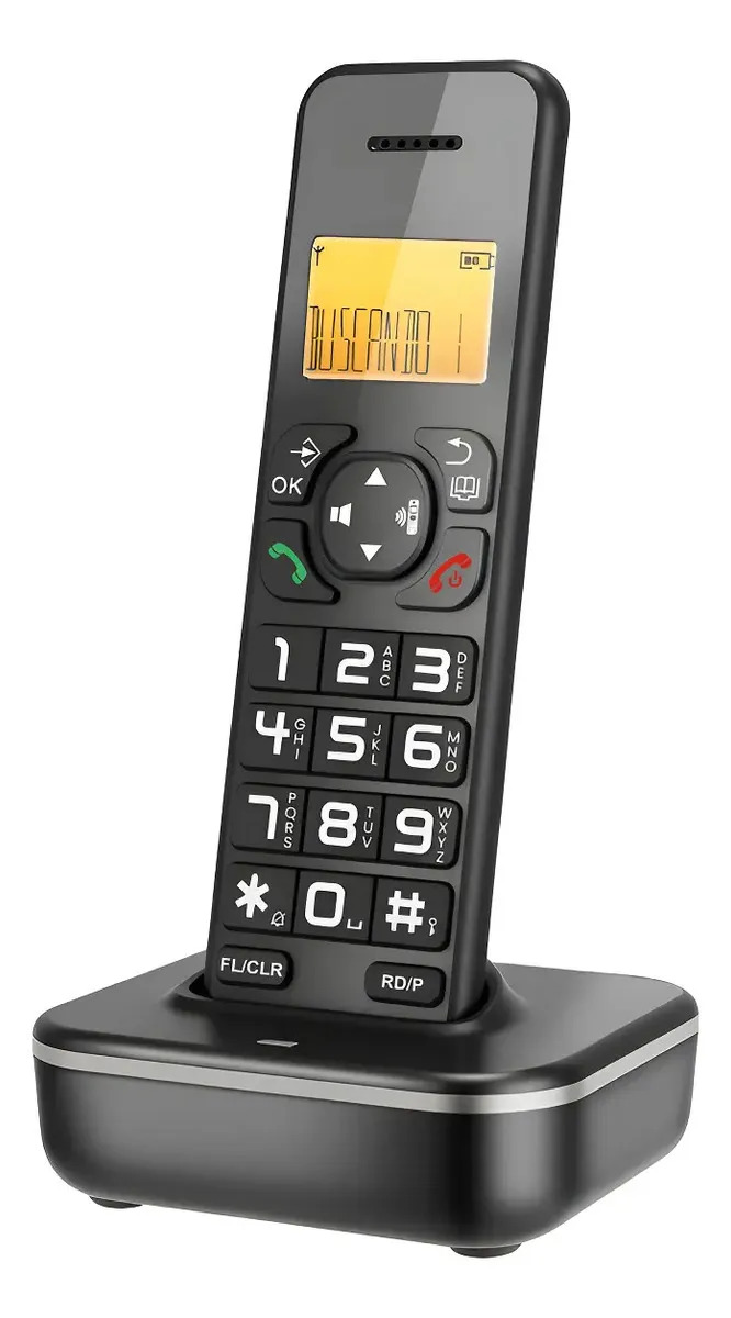 Telefono Fijo Inalámbricos Con Pantalla LCD CAILESER Para Casa/oficina/hotel Color Negro