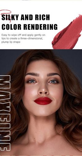 Barra De Labios Antiadherente 2 En 1 Lipstick Lip Liner