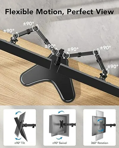 Soporte Dual Para Monitor Compatible Con Vesa 100x100mm.