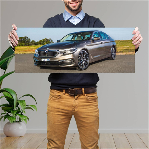 Cuadro 30x80cm Auto 2017 Bmw 5 Series Au Auto 505