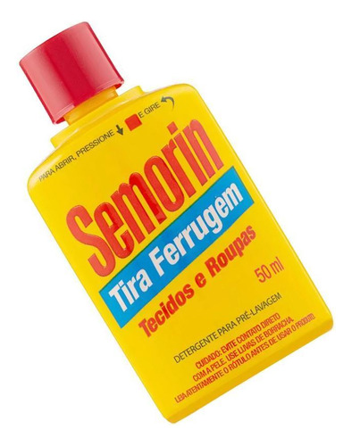 Detergente Anti Ferrugem Semorin - Pré-lavagem De Roupas