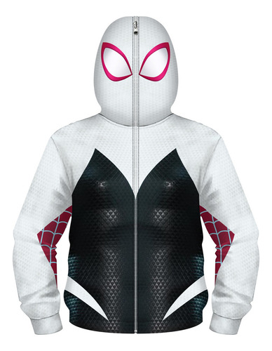 Gwen Stacy Spider-man Sudadera Con Cremallera Chamarra Tenis