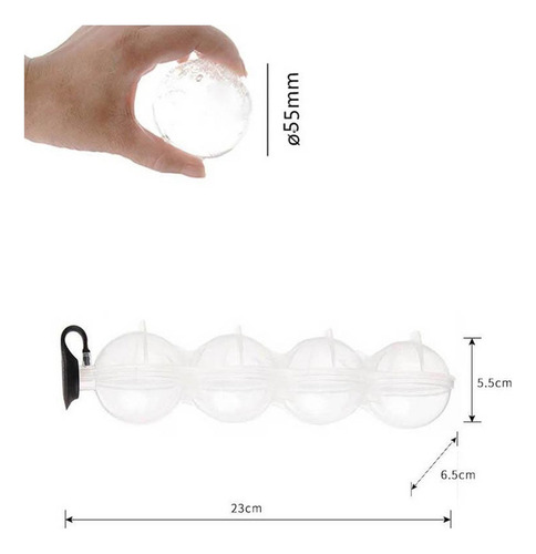 Qg1 Ice Cube Ball Maker Whisky Cóctel Molde 3d Barra De