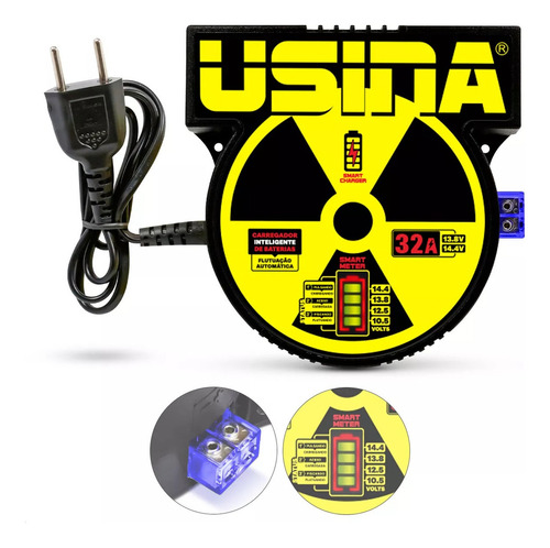Fonte E Carregador De Bateria Usina 12v - 32a Bv