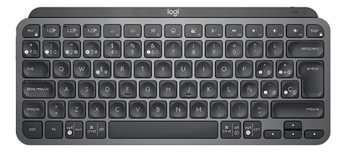 Teclado Logitech Mx Keys Mini 920-010476 Wireless (espanhol) Grafite Espanhol Cinza