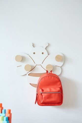 Perchero De Pared Abejita Infantil Escandinavo Nordico