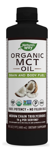 Nature's Way Mct Oil Aceite Orgánico 480ml 