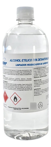 Alcohol Etílico 70% Desnaturalizado 1 L